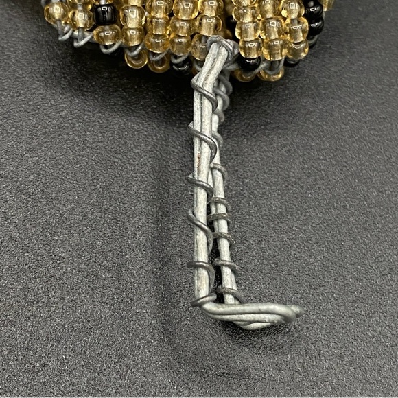 African Beaded Wire Wrapped Cape Ostrich Figurine Pendant - Picture 3 of 11